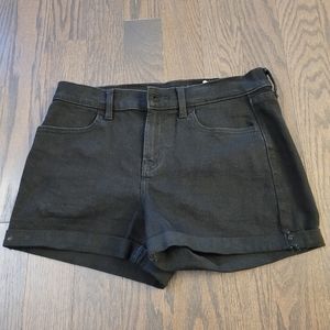 Old Navy black denim shorts size 0